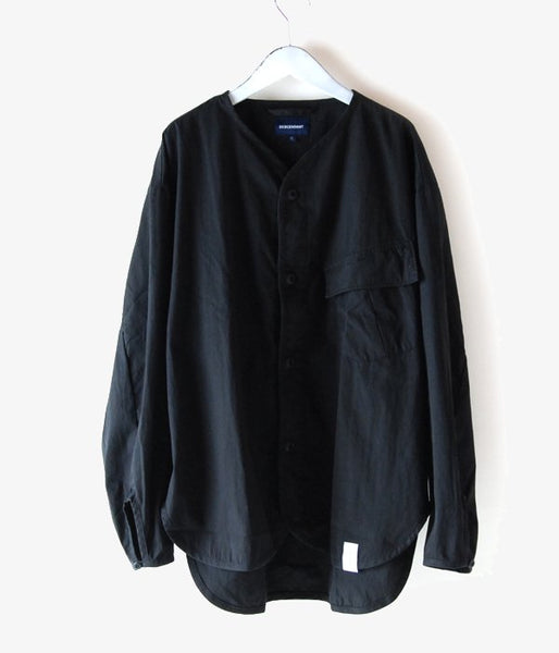 DESCENDANT/REMNANTS OX LS SHIRT(BLACK)