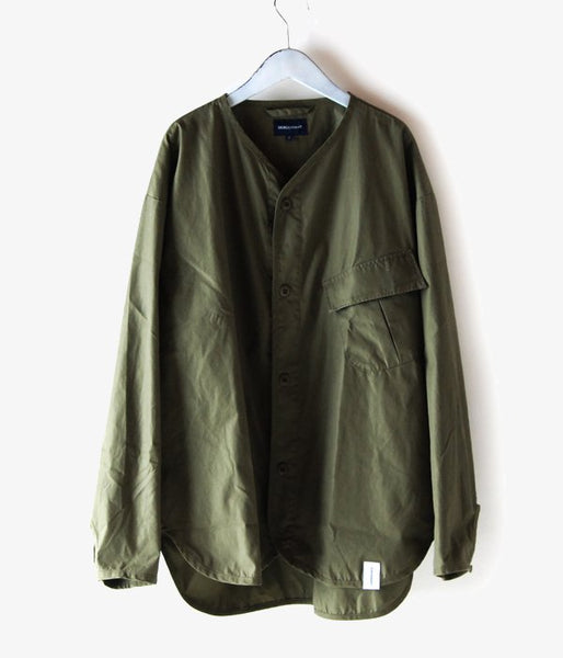 DESCENDANT/REMNANTS OX LS SHIRT(OLIVE DRAB)