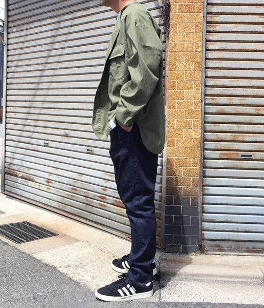 DESCENDANT/REMNANTS OX LS SHIRT(OLIVE DRAB)