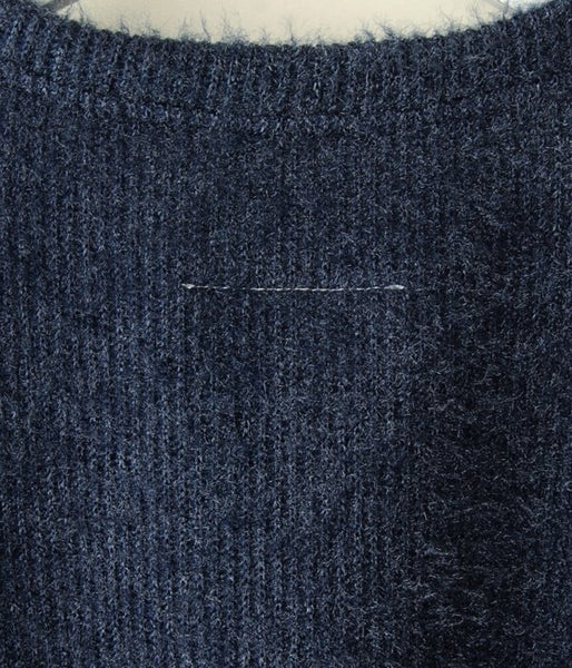 MM6 MAISON MARGIELA/SPARKLING KNIT JERSEY TOP (BLUE)