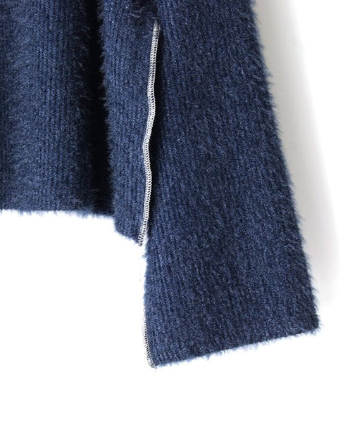 MM6 MAISON MARGIELA/SPARKLING KNIT JERSEY TOP (BLUE)