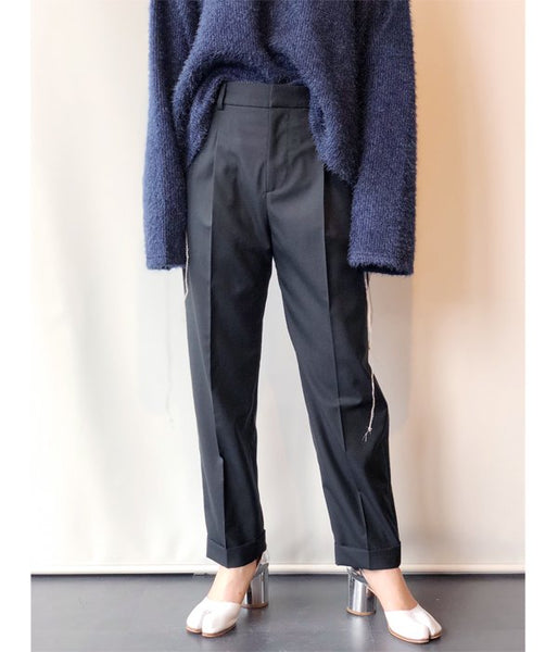MM6 MAISON MARGIELA/SPARKLING KNIT JERSEY TOP (BLUE)