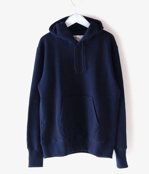 MHL./LIGHT LOOPBACK COTTON LOOPWHEELER HOODIE (NAVY)