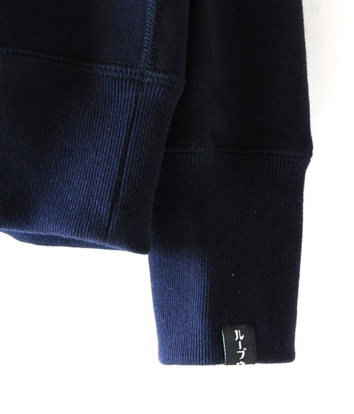 MHL./LIGHT LOOPBACK COTTON LOOPWHEELER HOODIE (NAVY)