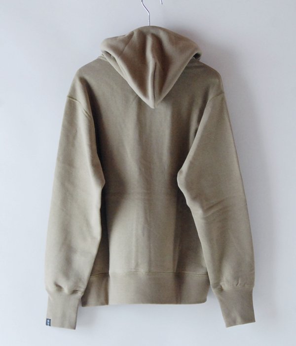 美品 MHL light loopback cotton hoodie 2 MHL./LIGHT LOOPBACK COTTON LOOPWHEELER HOODIE (GREEN)