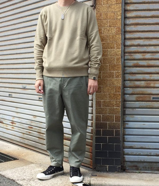 MHL./LIGHT LOOPBACK COTTON LOOPWHEELER CN (GREEN)
