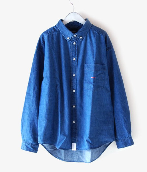 DESCENDANT/ALLEN DENIM LS SHIRT (INDIGO)