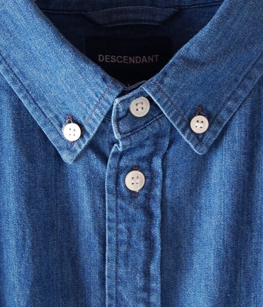 DESCENDANT/ALLEN DENIM LS SHIRT (INDIGO)