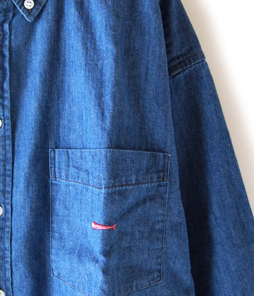 DESCENDANT/ALLEN DENIM LS SHIRT (INDIGO)