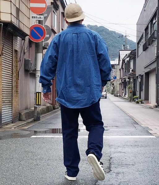 DESCENDANT/ALLEN DENIM LS SHIRT (INDIGO)