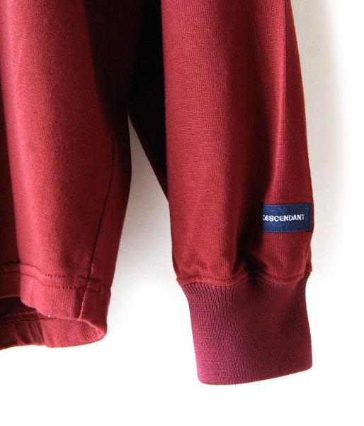 DESCENDANT/CETUS JERSEY LS (BURGUNDY)