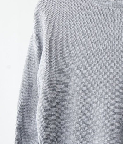 PHEENY/20/-HONEYCOMB BACK OPEN L/S(GRAY)