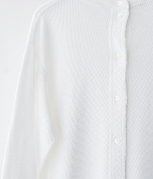 PHEENY/20/-HONEYCOMB BACK OPEN L/S(WHITE)