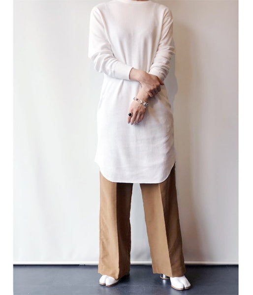 PHEENY/20/-HONEYCOMB BACK OPEN L/S(WHITE)