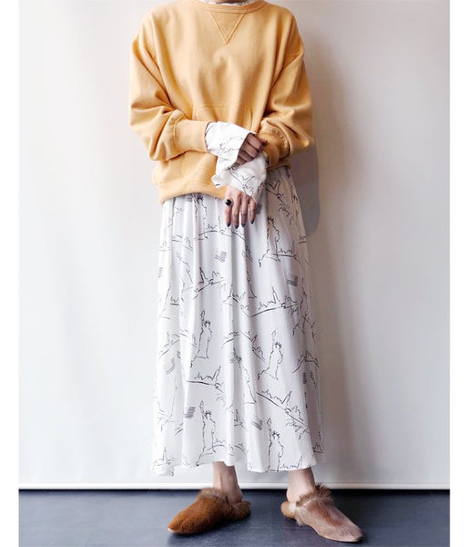 PHEENY/CREW NECK SWEAT (YELLOW)