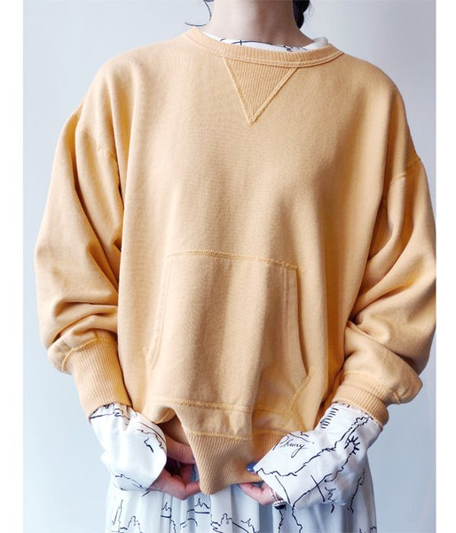 PHEENY/CREW NECK SWEAT (YELLOW)