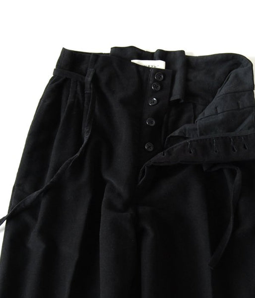 WRYHT/STRING WAIST WORK TROUSER(BLACK)(1)