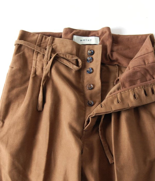 WRYHT/STRING WAIST WORK TROUSER(DUNE)(1)