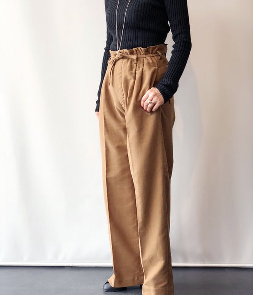 WRYHT/STRING WAIST WORK TROUSER(DUNE)(1)