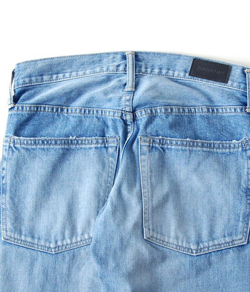 DESCENDANT/DIN-4 DAMAGE JEANS (INDIGO)