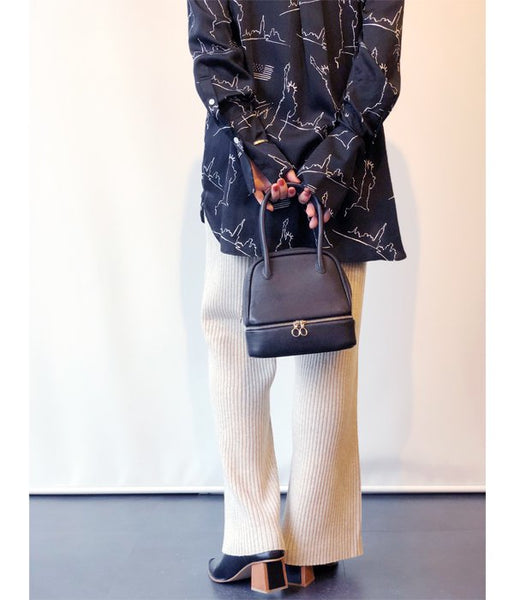 Aeta/DEER LEATHER BOSTON (BLACK)