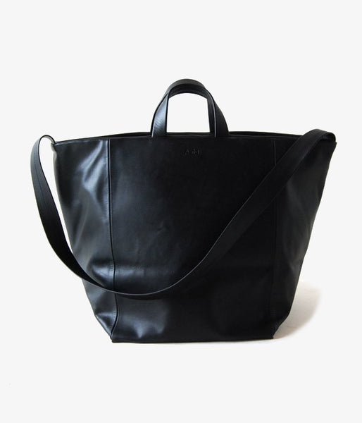 Aeta/KIP LEATHER SHOULDER TOTE M (BLACK)