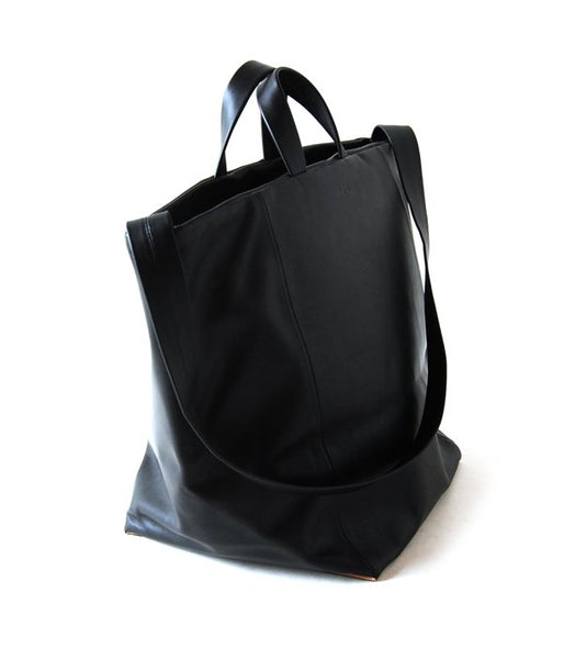 Aeta/KIP LEATHER SHOULDER TOTE M (BLACK)