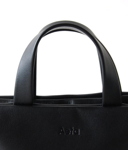 Aeta/KIP LEATHER SHOULDER TOTE S (BLACK)