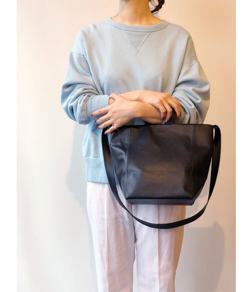 Aeta/KIP LEATHER SHOULDER TOTE S (BLACK)
