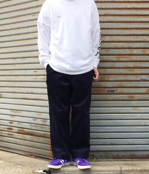 holk/WIDE CHINO CORDUROY(NAVY)