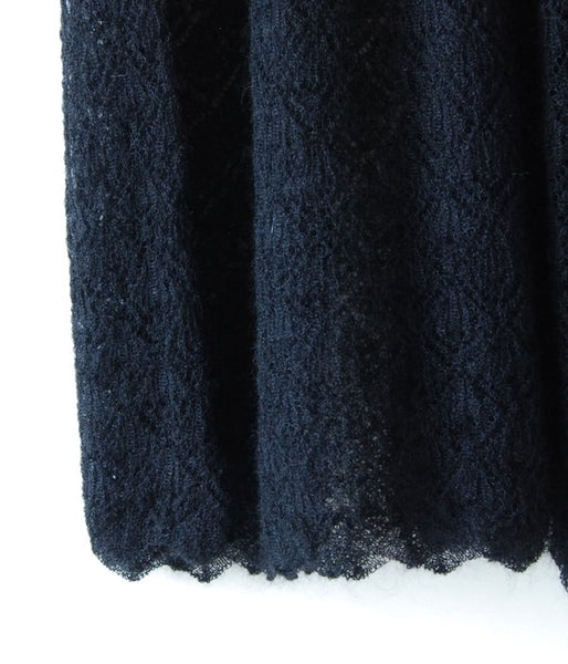 TAN/POINTELLE MOHAIR SK (BLACK)