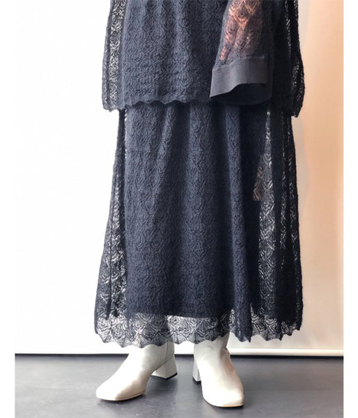 TAN/POINTELLE MOHAIR SK (BLACK)