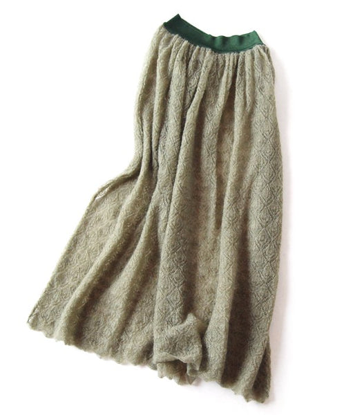 TAN/POINTELLE MOHAIR SK (KHAKI)