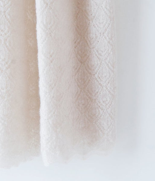 TAN/POINTELLE MOHAIR SK (IVORY)