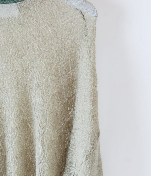 TAN/POINTELLE MOHAIR PO (KHAKI)