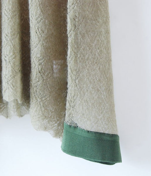 TAN/POINTELLE MOHAIR PO (KHAKI)