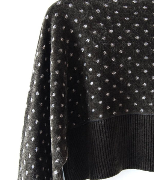 TAN/LULEX DOTS JQ BOLERO (KHAKI×SILVER)