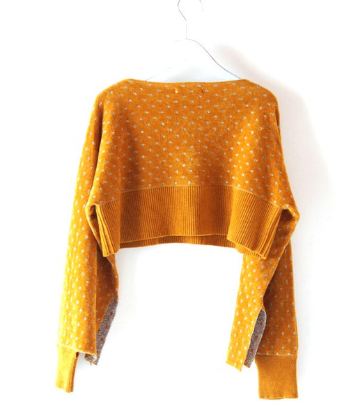TAN/LULEX DOTS JQ BOLERO (MUSTARD×SILVER)
