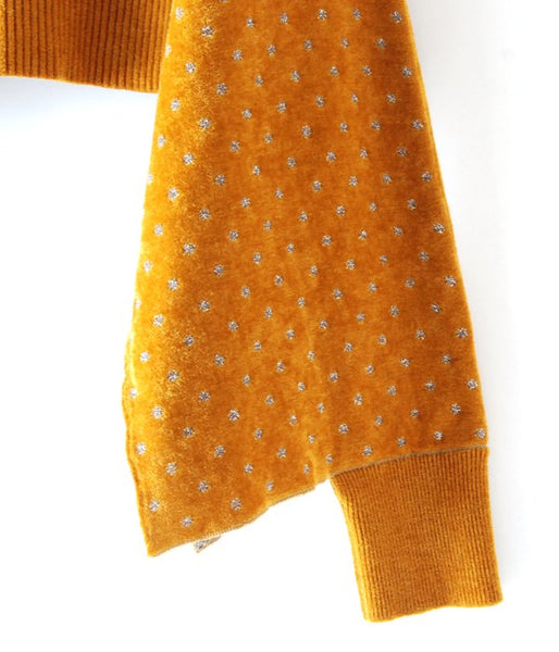 TAN/LULEX DOTS JQ BOLERO (MUSTARD×SILVER)