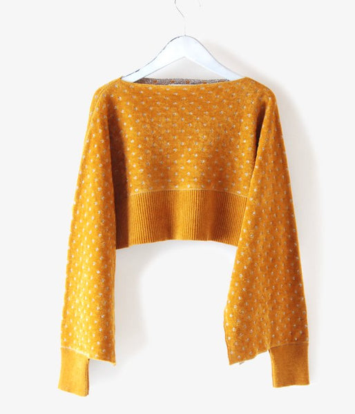 TAN/LULEX DOTS JQ BOLERO (MUSTARD×SILVER)