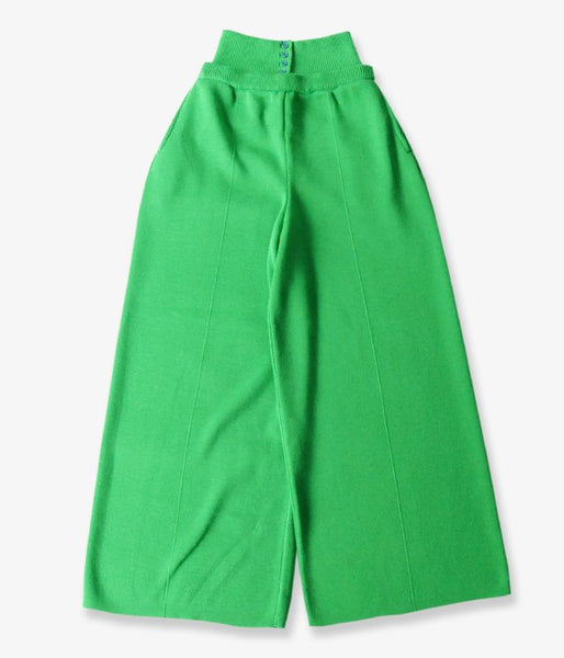 TAN/WAIST MARK SMOOTH PANTS (GREEN)