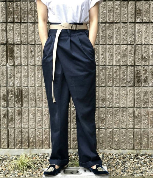 MAISON EUREKA/VINTAGE REWORK CHINO (NAVY 2)