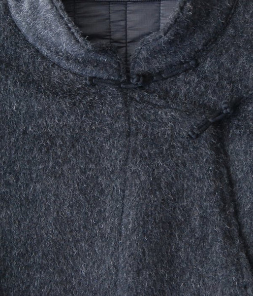 WRYHT/ASYMMETRY FRONT REVERSIBLE COAT (GRAPHITE)