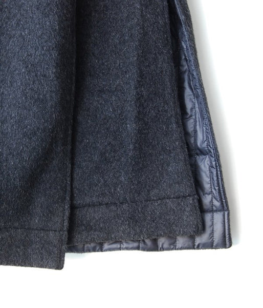 WRYHT/ASYMMETRY FRONT REVERSIBLE COAT (GRAPHITE)