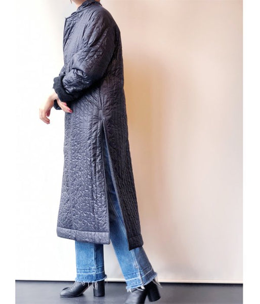 WRYHT/ASYMMETRY FRONT REVERSIBLE COAT (GRAPHITE)