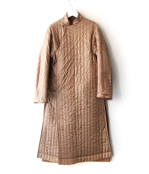 WRYHT/ASYMMETRY FRONT REVERSIBLE COAT (DUNE)