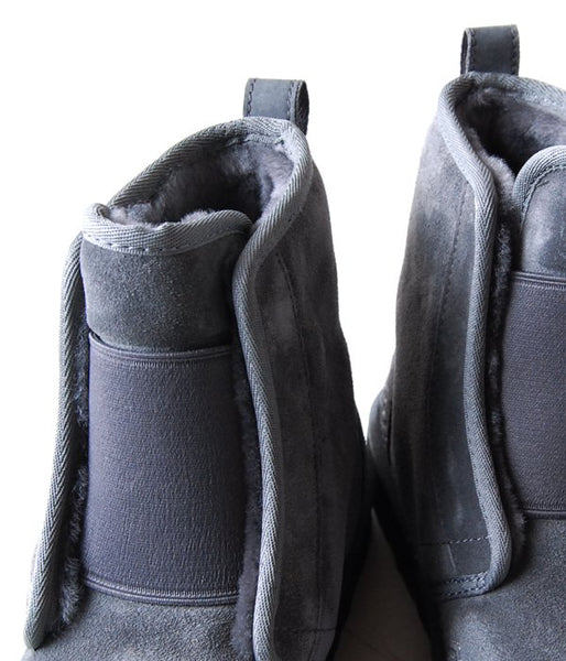 White Mountaineering/WM × UGG EMBROIDERED FRONT GORE BOOTS MENS (GRAY)