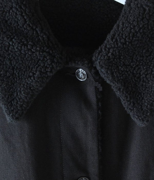 MM6 MAISON MARGIELA/OVER SIZE DENIM JK(BLACK)