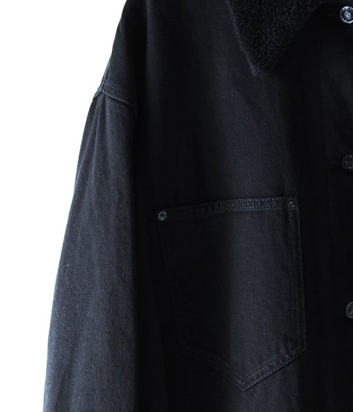 MM6 MAISON MARGIELA/OVER SIZE DENIM JK(BLACK)