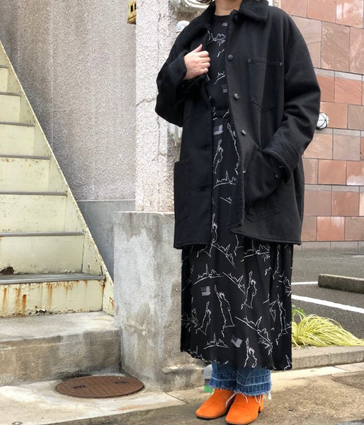 MM6 MAISON MARGIELA/OVER SIZE DENIM JK(BLACK)